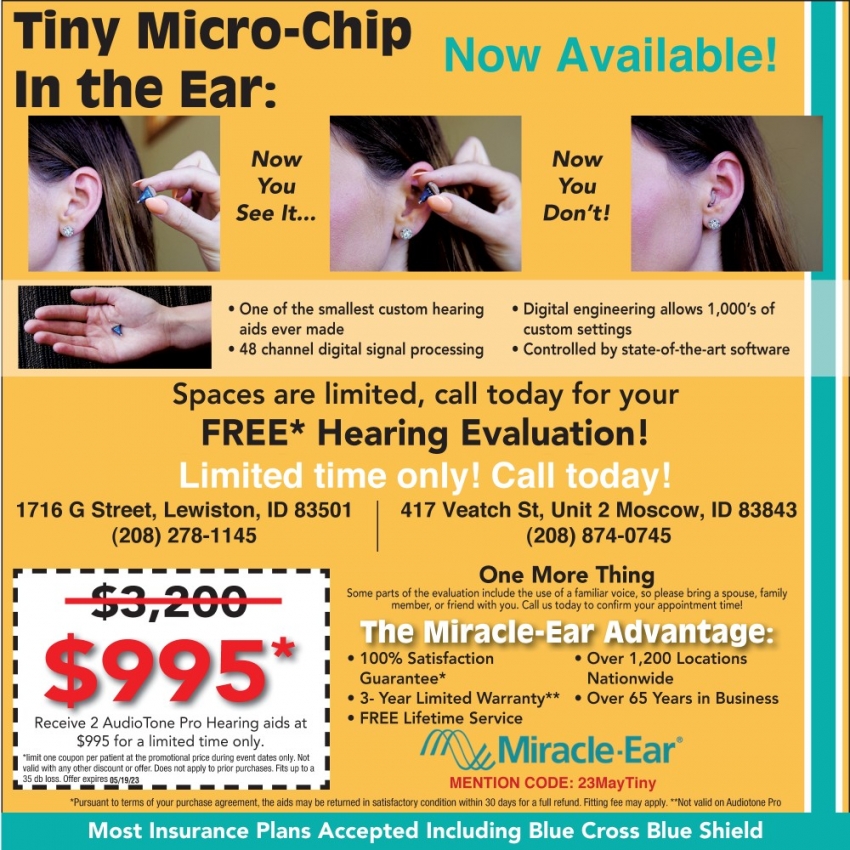 Now Available!, MiracleEar Hearing Aid Center, Lewiston, ID
